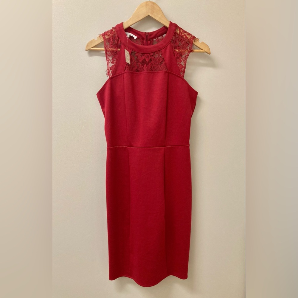 Red lace dress size S